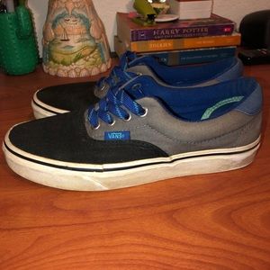 Black/blue/grey Vans
